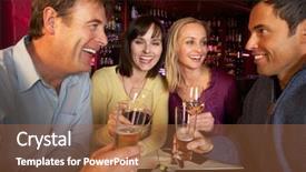  Presentation with sushi - Theme with barfood - group of friends enjoying sushi background and a red colored foreground