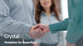  Presentation with group of people silhouettes walking - PPT theme having bargaining power - group of business people discuss background and a gray colored foreground