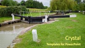  Presentation with canal - Presentation enhanced with barge - seend top lock background and a tawny brown colored foreground