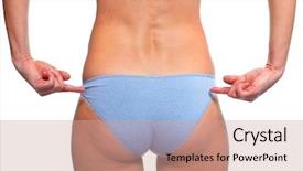  Presentation with bariatric - Audience pleasing slide deck consisting of bariatric - woman butt diet and weight backdrop and a  colored foreground