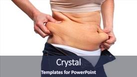  Presentation with weight loss lose text - Colorful slides enhanced with bariatric - woman fat belly diet backdrop and a  colored foreground