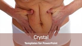  Presentation with big fat belly girl - Presentation enhanced with bariatric - woman fat belly overweight background and a coral colored foreground