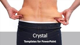  Presentation with weight loss - Amazing slides having bariatric - woman fat waist overweight backdrop and a wine colored foreground