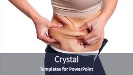  Presentation with big fat belly girl - PPT theme with bariatric - woman with fat belly background and a  colored foreground