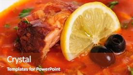  Presentation with russian - Cool new PPT theme with barilla - russian and ukrainian soup solyanka backdrop and a  colored foreground