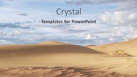  Presentation with mongol - Colorful slide deck enhanced with barkhans-in-mongolia-sandy-dune backdrop and a light blue colored foreground