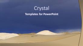  Presentation with mongol - Theme consisting of barkhans-in-mongolia-sandy-dune background and a ocean colored foreground