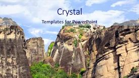  Presentation with ancient greece - Colorful PPT theme enhanced with barlaam from meteora greece backdrop and a sky blue colored foreground