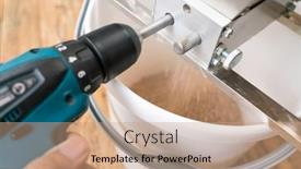  Presentation with craft beer - Audience pleasing slides consisting of barley-dry-malt-beans-ready backdrop and a coral colored foreground