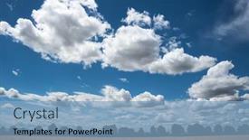  Presentation with agriculture field - PPT theme having barley-field-in-agriculture background and a light blue colored foreground