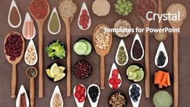  Presentation with weight loss - Beautiful presentation design featuring barley grass - large diet and weight loss backdrop and a tawny brown colored foreground