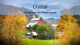  Presentation with barn - Amazing slide set having barn in vermont country side backdrop and a light blue colored foreground