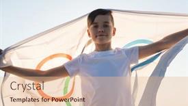  Presentation with summer olympic - Slides having barnaul-city-russia-june-08 background and a lemonade colored foreground