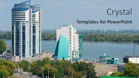  Presentation with siberia - Cool new theme with barnaul-siberia-russia-view backdrop and a light blue colored foreground