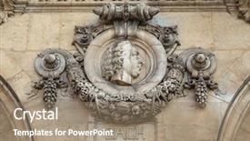  Presentation with paris france - Cool new presentation theme with baroque building in paris france backdrop and a coral colored foreground