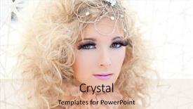  Presentation with vampire - Beautiful theme featuring baroque haute couture woman portrait with vampire inspiration backdrop and a coral colored foreground