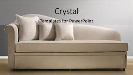  Presentation with baroque - Presentation theme having baroque isolated couch background and a light gray colored foreground