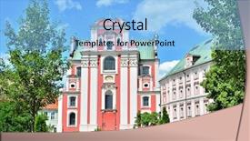  Presentation with baroque - Amazing presentation design having baroque parish and collegiate church backdrop and a  colored foreground