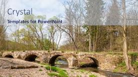  Presentation with czech republic - Slide set enhanced with baroque-tousicky-bridge-over-vyrovka background and a  colored foreground