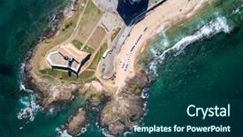 Presentation with bahia - PPT theme enhanced with barra barra lighthouse bahia brazil background and a ocean colored foreground