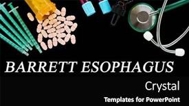  Presentation with esophagus - PPT layouts enhanced with barrett-esophagus-text-on-medical background and a black colored foreground