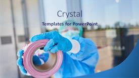  Presentation with closed - Slide set enhanced with barrier-on-door-from-closed background and a light blue colored foreground