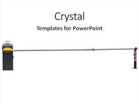 Barrier Under The White Background PPT template 16 | CrystalGraphics