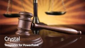  Presentation with legal - Beautiful presentation design featuring barrister justice concept legal system backdrop and a tawny brown colored foreground