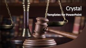  Presentation with justice - Beautiful presentation featuring barrister justice concept legal system backdrop and a  colored foreground