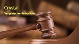  Presentation with justice - PPT theme featuring barrister justice concept legal system background and a tawny brown colored foreground