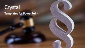  Presentation with justice - PPT theme with barrister justice concept legal system background and a tawny brown colored foreground