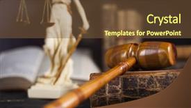  Presentation with justice - Colorful theme enhanced with barrister justice concept legal system backdrop and a tawny brown colored foreground