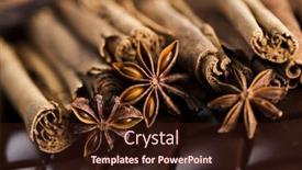  Presentation with sweet candy - Cool new PPT layouts with bars-chocolate-candy-sweet-dessert backdrop and a wine colored foreground