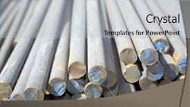  Presentation with steel bars - Presentation design having bars made of carbon steel background and a light gray colored foreground