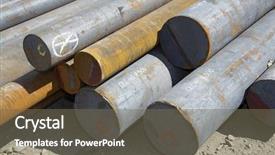  Presentation with steel bars - Cool new presentation design with bars made of carbon steel backdrop and a  colored foreground