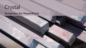  Presentation with steel bars - Theme consisting of bars made of carbon steel background and a light gray colored foreground