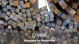  Presentation with steel bars - Presentation theme with bars made of carbon steel background and a dark gray colored foreground