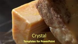  Presentation with soap - Theme enhanced with bars-of-artisan-soap background and a tawny brown colored foreground