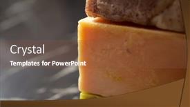  Presentation with soap - Audience pleasing PPT layouts consisting of bars-of-artisan-soap backdrop and a tawny brown colored foreground