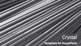  Presentation with steel bars - Cool new presentation theme with bars of reinforced steel backdrop and a dark gray colored foreground