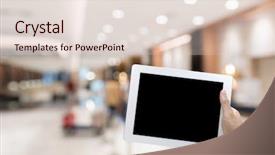  Presentation with business idea modern abstract - Beautiful presentation design featuring bars window - abstract blurred background of modern backdrop and a lemonade colored foreground