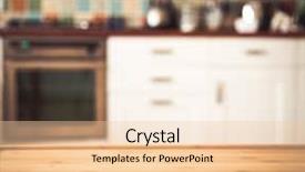  Presentation with napkin - Slides having bars window - blurred kitchen interior and napkin background and a lemonade colored foreground