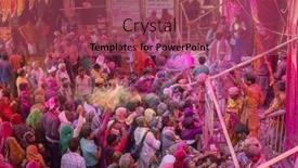  Presentation with holi - Audience pleasing presentation consisting of barsana-india-march-17-2016 backdrop and a violet colored foreground