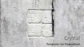  Presentation with maya - PPT theme with bas-relief-carving-with-mayan background and a light gray colored foreground