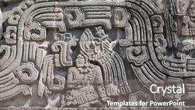  Presentation with maya - PPT layouts with bas-relief carving background and a gray colored foreground
