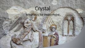  Presentation with cairo - PPT layouts featuring bas relief from coptic church background and a light gray colored foreground