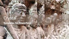  Presentation with hidden - Slide deck enhanced with bas-relief-on-the-hidden background and a coral colored foreground