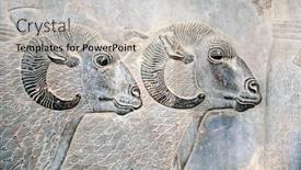  Presentation with ancient iran - PPT layouts enhanced with persepolis iran unesco world heritage background and a light gray colored foreground