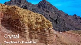  Presentation with solomon - Audience pleasing PPT theme consisting of basalt mountain of king solomon backdrop and a tawny brown colored foreground