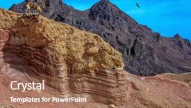  Presentation with israel - PPT theme having basalt mountain of king solomon background and a tawny brown colored foreground